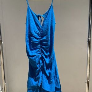 Blue Backless Zara Dress, Size S-- Never Worn